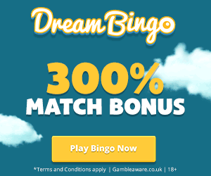 Dream Bingo freebie match bonus